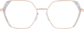 Front view of Geometric Glasses 3226319 in Opal thumbnail