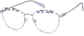 Angle view of Round Glasses 3226417 in Lavender/Silver thumbnail