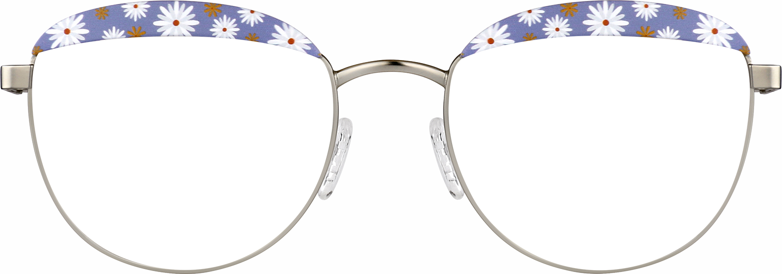 Lavender/Silver Round Glasses #3226417 | Zenni Optical