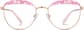 Front view of Round Glasses 3226419 in Pink/Rose Gold thumbnail