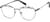 Angle view of Round Glasses 3226421 in Black/Dark Gray thumbnail
