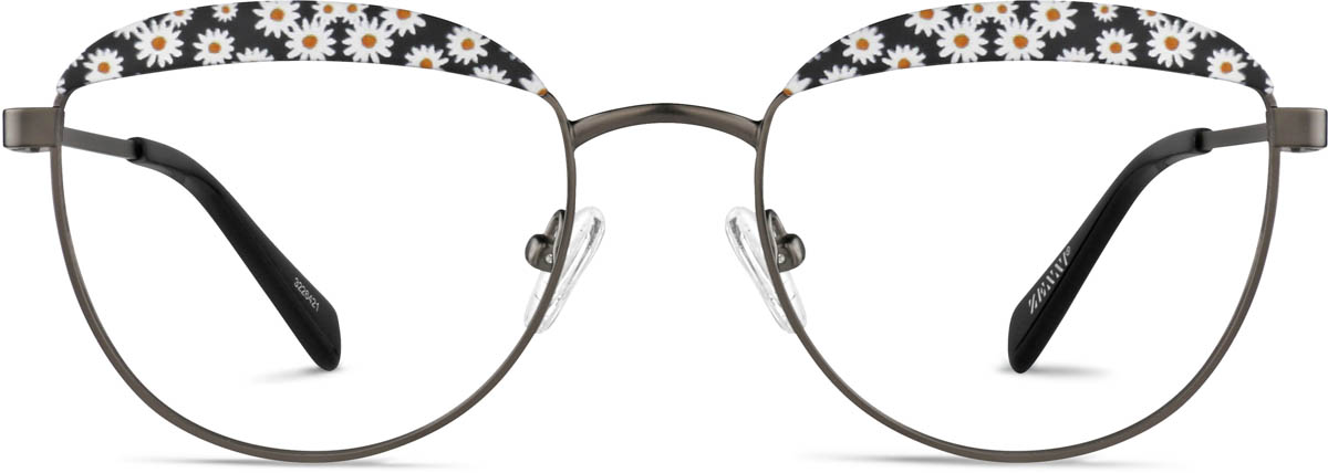 Black/Dark Gray Round Glasses
