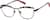 Angle view of Cat-Eye Glasses 3226521 in Red/Black thumbnail