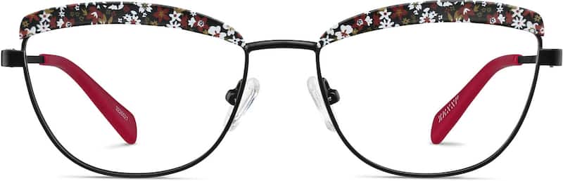 Red/Black Cat-Eye Glasses