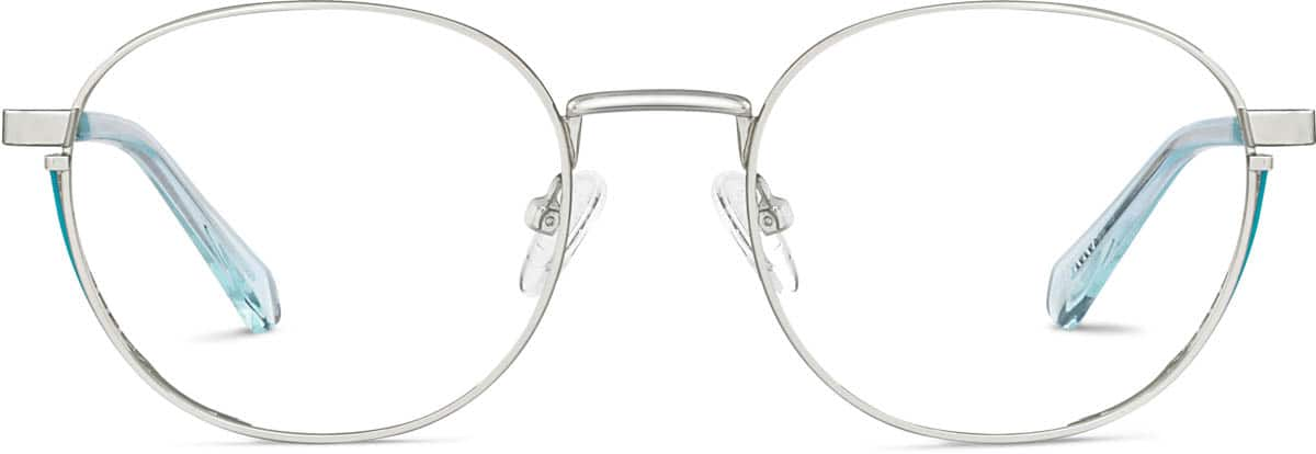 Front view of Round Glasses 3226611 in Silver