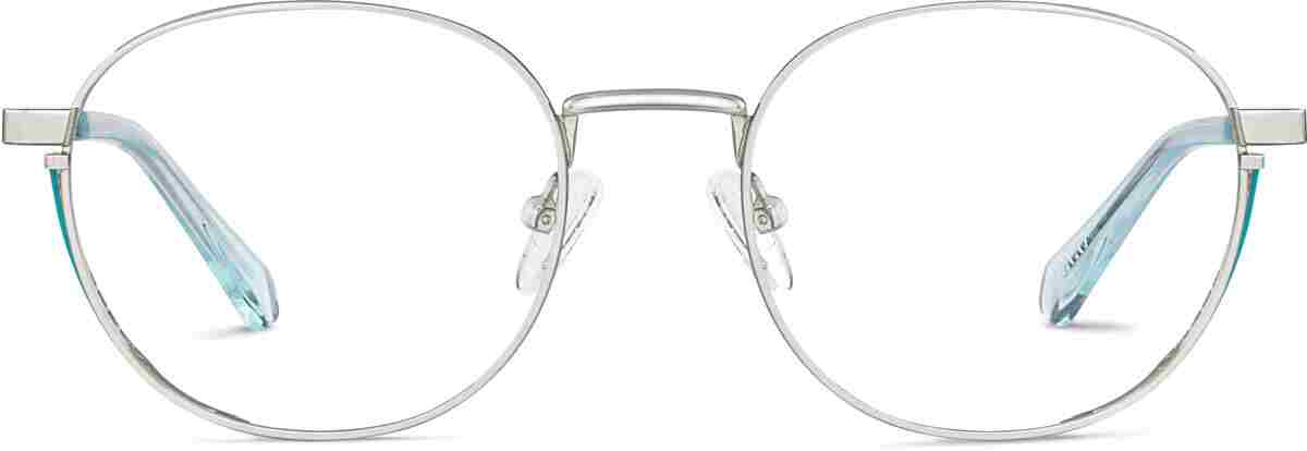 Silver  Round Glasses