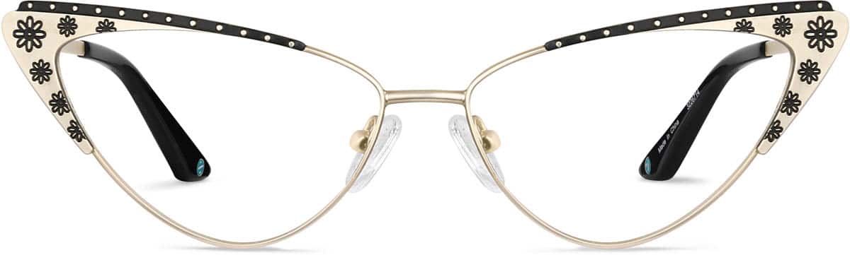 Antique Gold Cat-Eye Glasses #3226714 | Zenni Optical