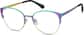 Angle view of Round Glasses 3226817 in Iridescent thumbnail