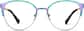 Front view of Round Glasses 3226817 in Iridescent thumbnail