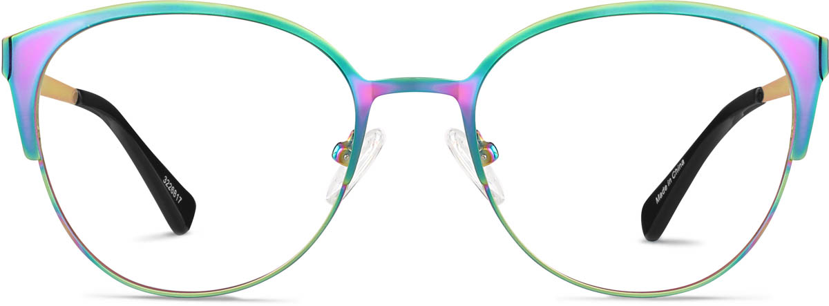 Iridescent Round Glasses