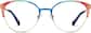 Front view of Round Glasses 3226829 in Rainbow thumbnail