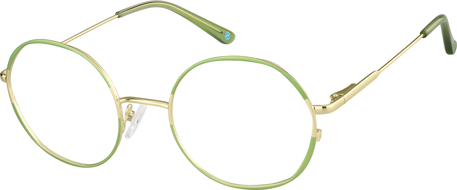 Green Round Glasses #3227124 | Zenni Optical