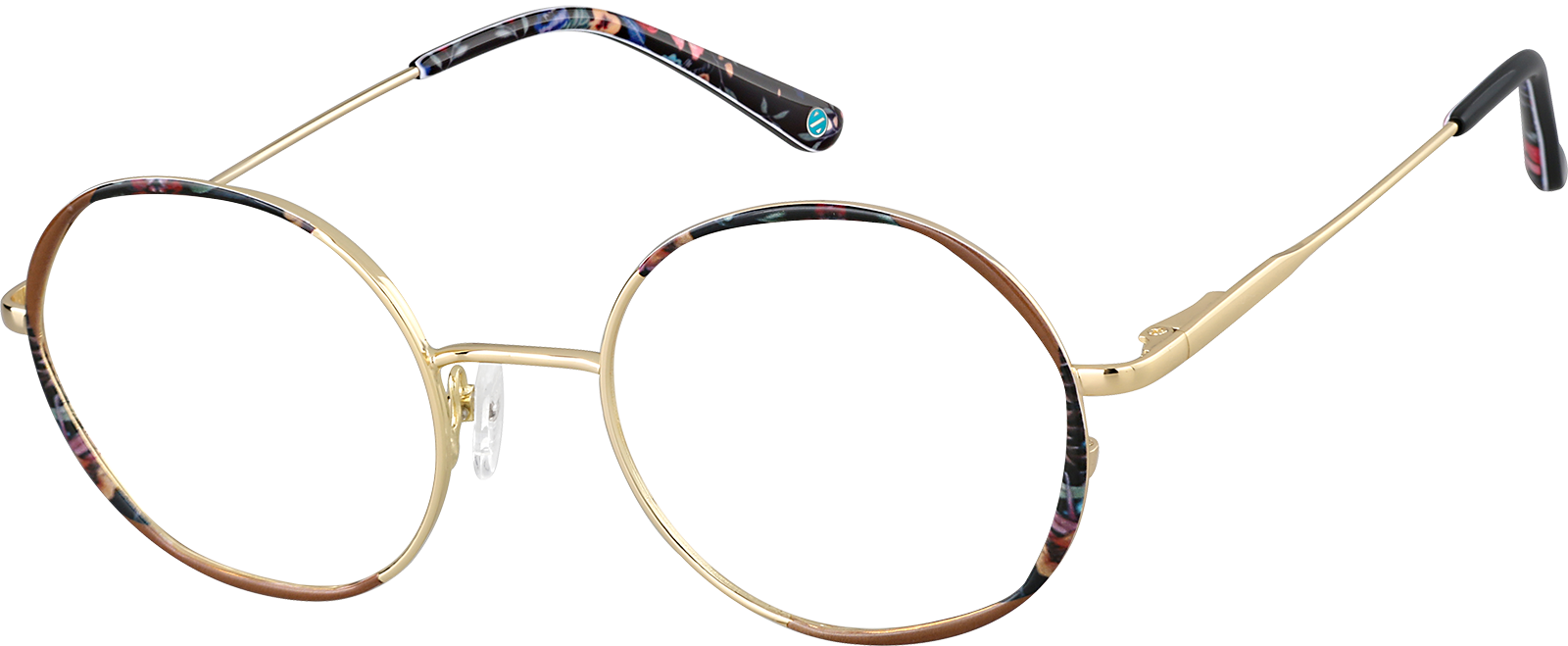 Green Round Glasses #3227124 | Zenni Optical