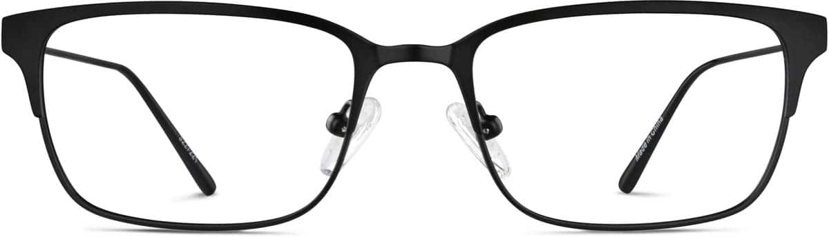 Front view of Rectangle Glasses 3227221 in Black