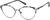 Angle view of Cat-Eye Glasses 3227412 in Dark Gray thumbnail