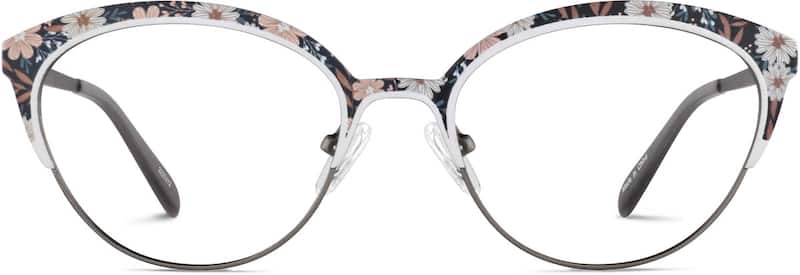 Dark Gray Cat-Eye Glasses