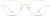 Front view of Cat-Eye Glasses 3227514 in White/Gold thumbnail