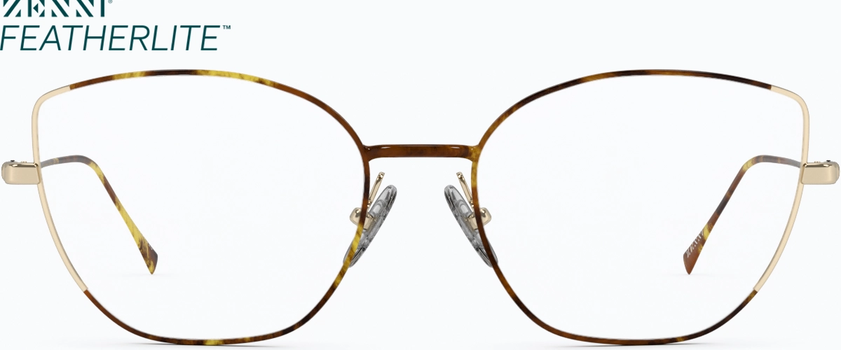 Front view of Cat-Eye Glasses 3227515 in Tortoiseshell/Gold thumbnail