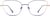 Front view of Cat-Eye Glasses 3227516 in Blue/Rose Gold thumbnail