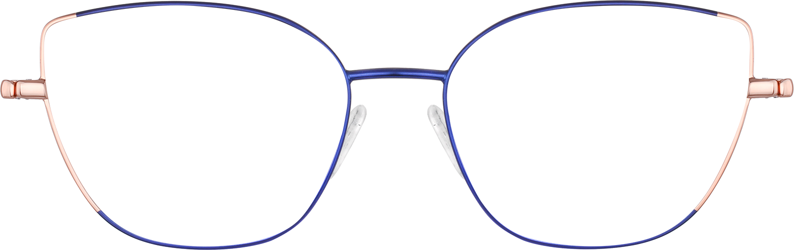 Live Cyber Monday Deals | Blue/Rose Gold Cat-Eye Glasses #3227516