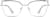 Front view of Cat-Eye Glasses 3227711 in Silver thumbnail