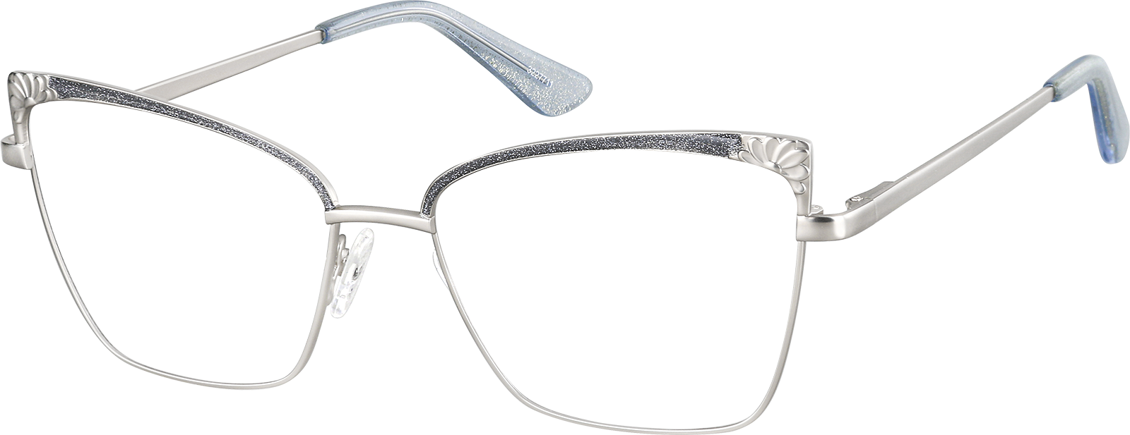 Silver Cat-Eye Glasses #3227711 | Zenni Optical