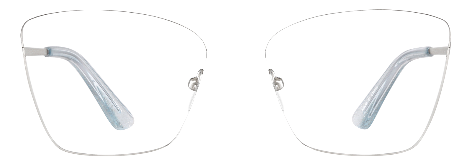 アイリーヌ Silver Cat-Eye Glasses #3224611 | Zenni Optical