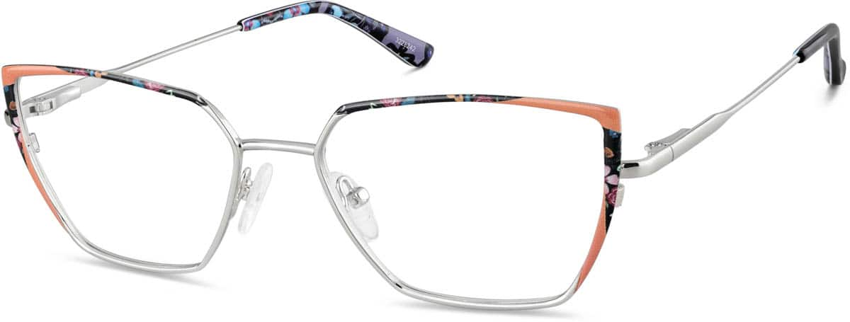 Angle view of Cat-Eye Glasses 3228242 in Orange