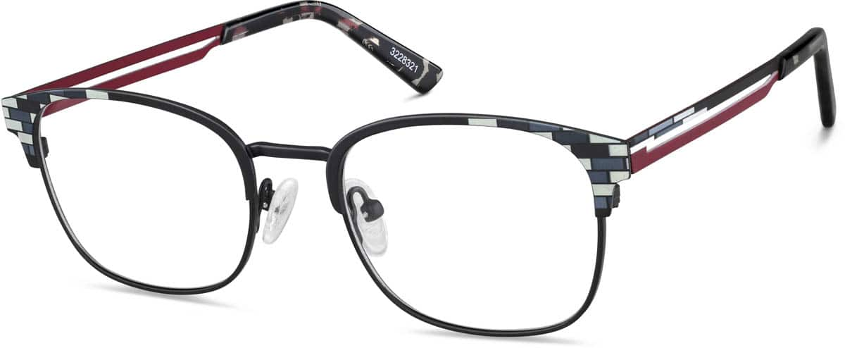 Angle view of Square Glasses 3228321 in Skyline