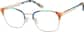 Angle view of Browline Glasses 3228329 in Rainbow thumbnail