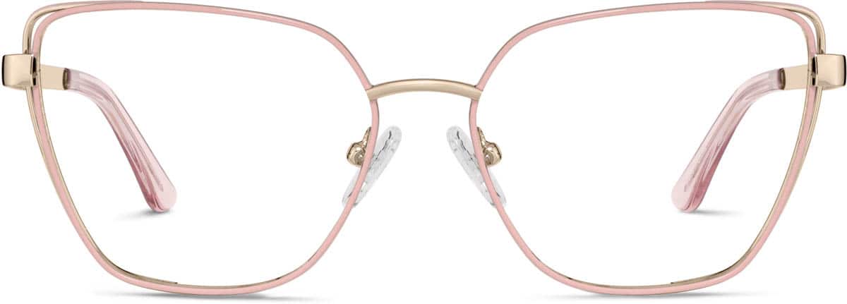 Gold Cat-Eye Glasses #3222619 | Zenni Optical