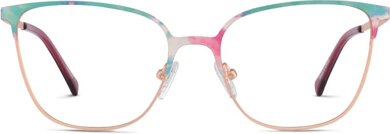 Multicolor Cat Eye Glasses