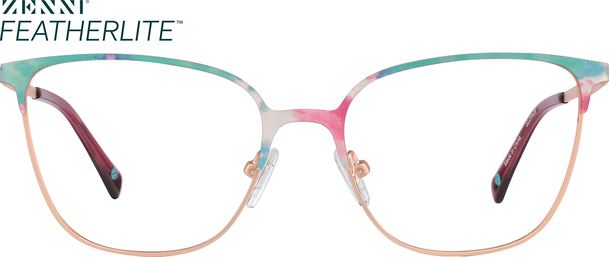 Multicolor Cat Eye Glasses