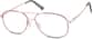 Angle view of Aviator Glasses 3228918 in Red thumbnail