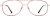 Front view of Aviator Glasses 3228918 in Red thumbnail