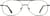 Front view of Aviator Glasses 3228924 in Green thumbnail