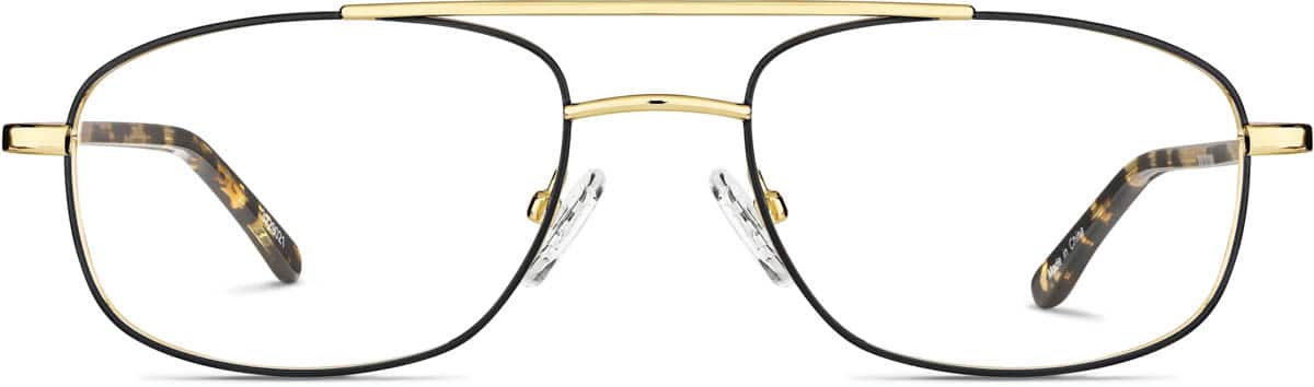 Zenni Aviator Sports Prescription Glasses Black Plastic Frame Full Rim