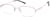 Angle view of Half-Rim Glasses 3229119 in Pink thumbnail