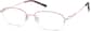 Angle view of Half-Rim Glasses 3229119 in Pink thumbnail