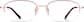 Front view of Half-Rim Glasses 3229119 in Pink thumbnail
