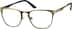 Square Glasses 322914 in Gold