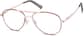 Angle view of Aviator Glasses 3229218 in Red thumbnail