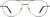 Front view of Aviator Glasses 3229224 in Green thumbnail