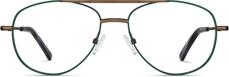 Green Aviator Glasses