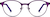 Front view of Kids' Browline Glasses 3229317 in Purple thumbnail