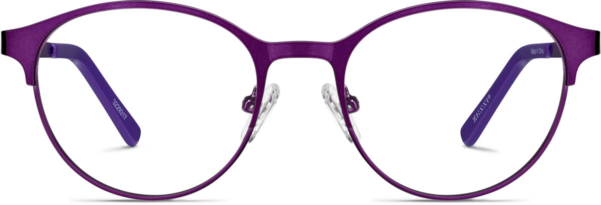 Purple Kids' Round Glasses