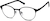 Angle view of Kids' Browline Glasses 3229321 in Black thumbnail