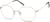 Angle view of Geometric Glasses 3229514 in Rose Gold thumbnail