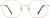 Front view of Geometric Glasses 3229514 in Rose Gold thumbnail