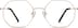 Geometric Glasses 3229514 in Rose Gold